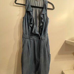 Denim Wrap Dress